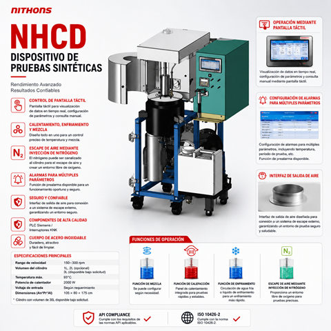 Sistema de Reactor de Síntesis en Planta Piloto de Alta Presión Serie NHCD (15L / 30L)