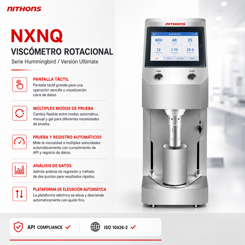 Viscosímetro Rotacional Automatizado para Análisis Reológico de Fluidos NXNQ