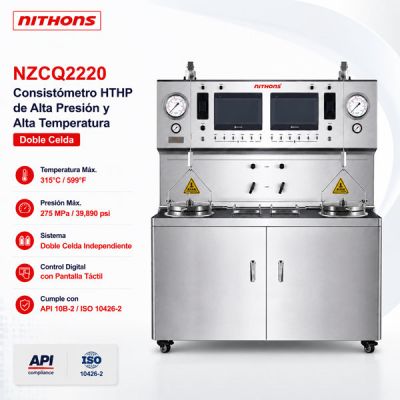 Consistómetro HTHP de Doble Celda 275 MPa