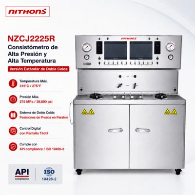 Consistómetro de Alta Presión y Alta Temperatura (HTHP) de Doble Celda NZCJ2225R